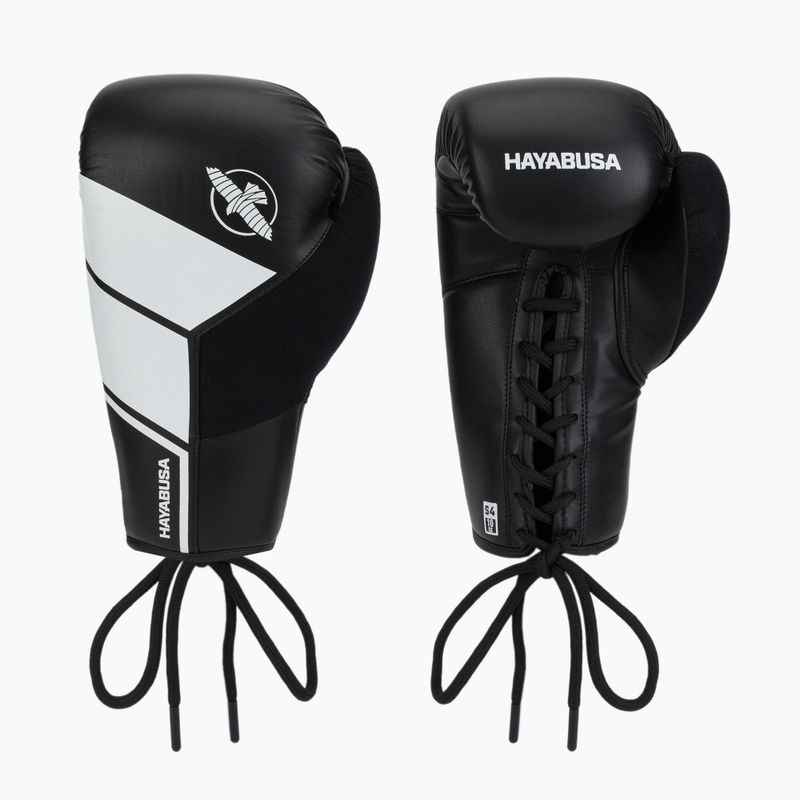 Hayabusa S4 Lace Up boxkesztyű fehér S4LACBG-BK
