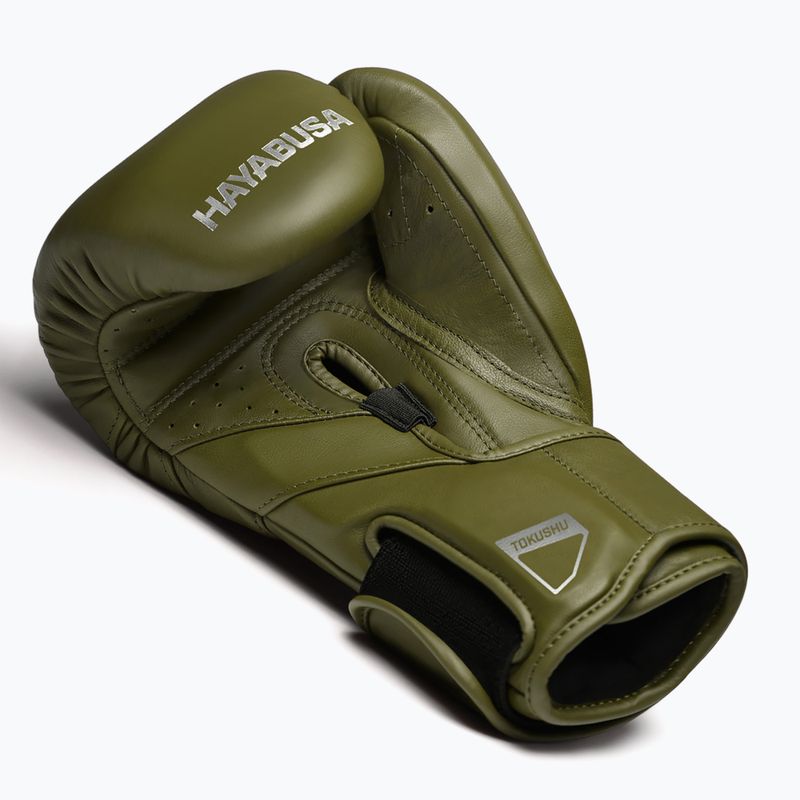 Hayabusa T3 Kanpeki oliva zöld bokszkesztyű 3