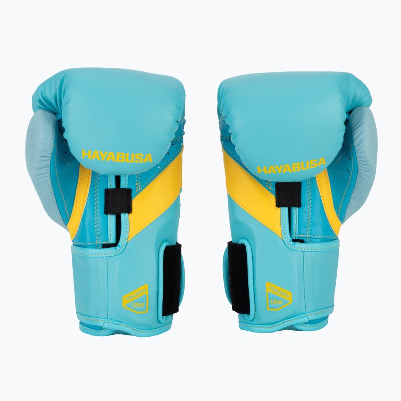 Hayabusa T3 kék/sárga bokszkesztyű 3