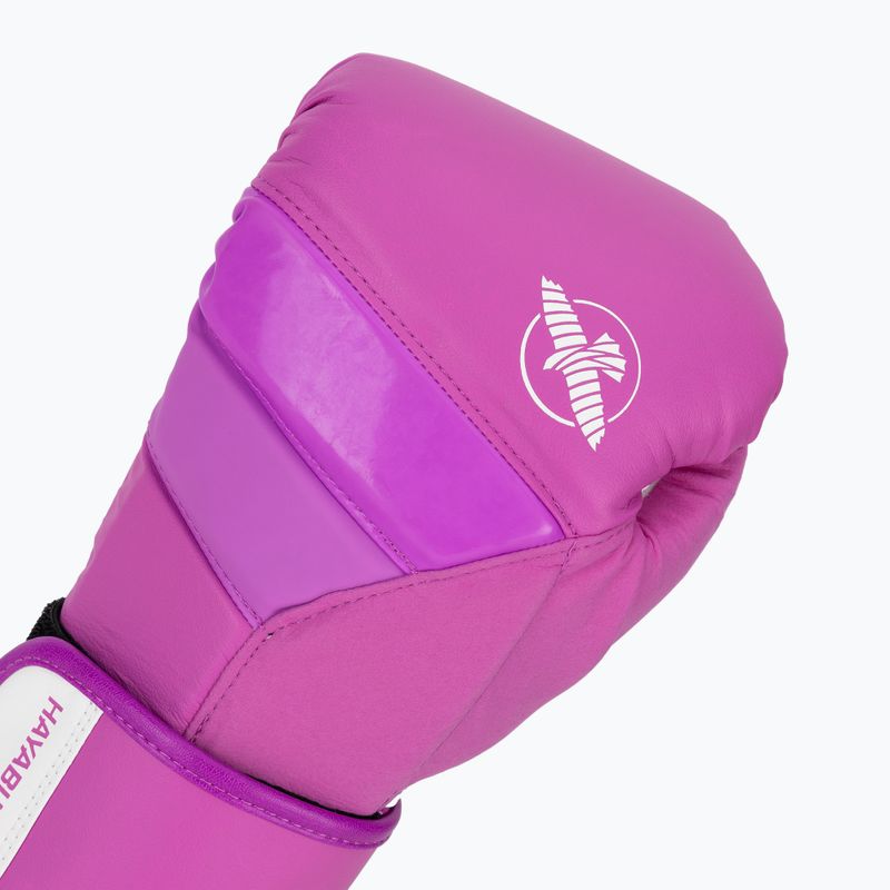 Hayabusa T3 Neon neon lila bokszkesztyűk 5