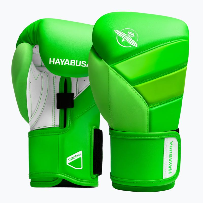 Hayabusa T3 Neon neonzöld bokszkesztyűk