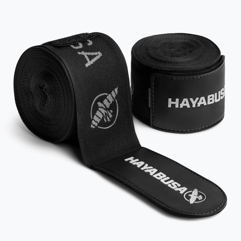 Hayabusa Premium Jacquard Boxing Handwraps 450 cm fekete