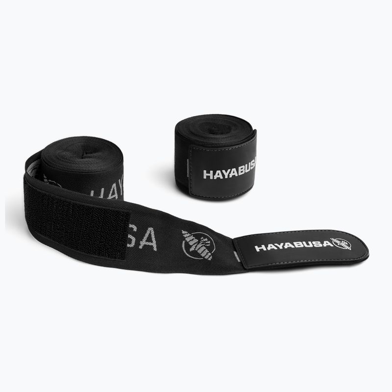 Hayabusa Premium Jacquard Boxing Handwraps 450 cm fekete 2