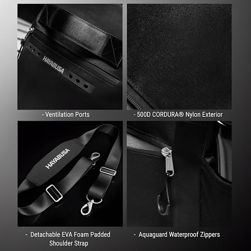 Hayabusa Airstream Athletic Duffle Bag 50 l fekete 6