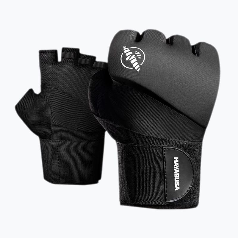 Hayabusa Elite Quick Wraps grappling kesztyű fekete