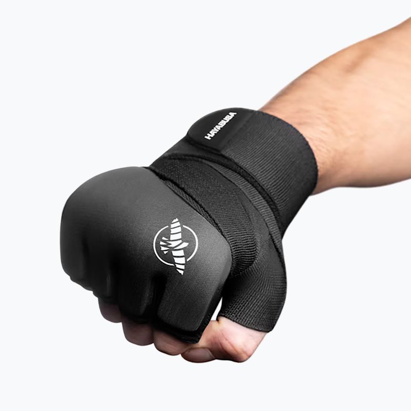 Hayabusa Elite Quick Wraps grappling kesztyű fekete 3