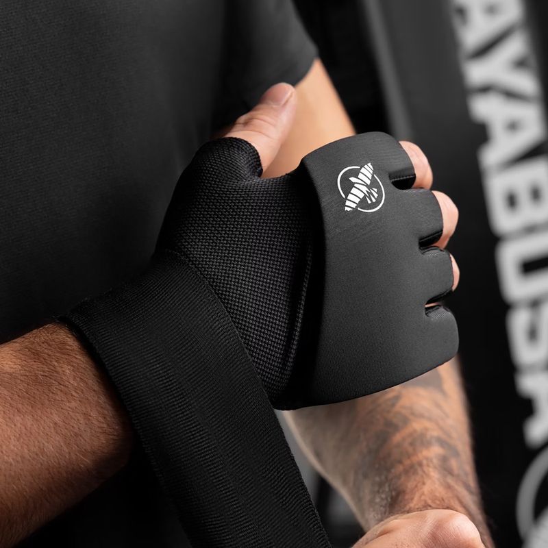 Hayabusa Elite Quick Wraps grappling kesztyű fekete 4