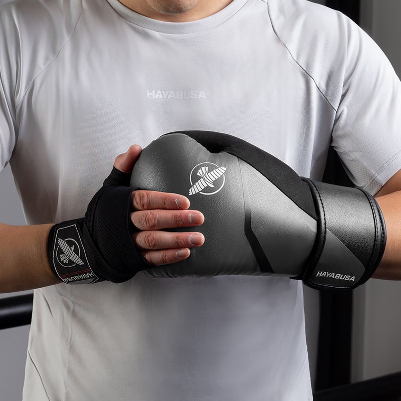Bokszkesztyűk Hayabusa E1 Boxing grey/black 16