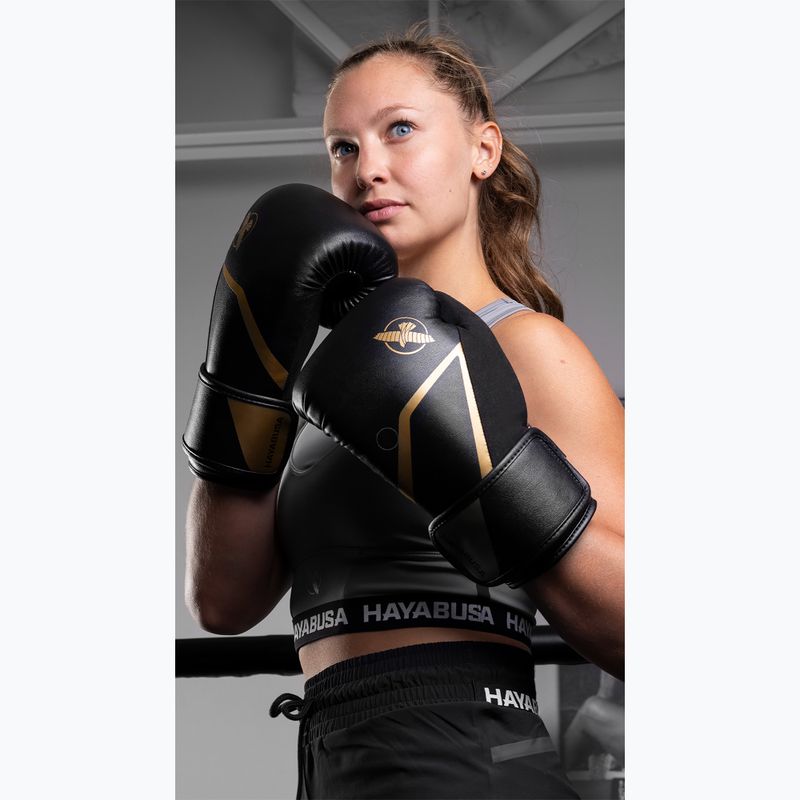 Bokszkesztyűk Hayabusa E1 Boxing black/gold 9