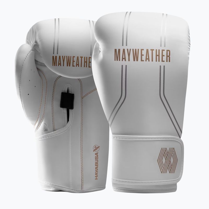 Hayabusa Mayweather Contender fehér/arany bokszkesztyű