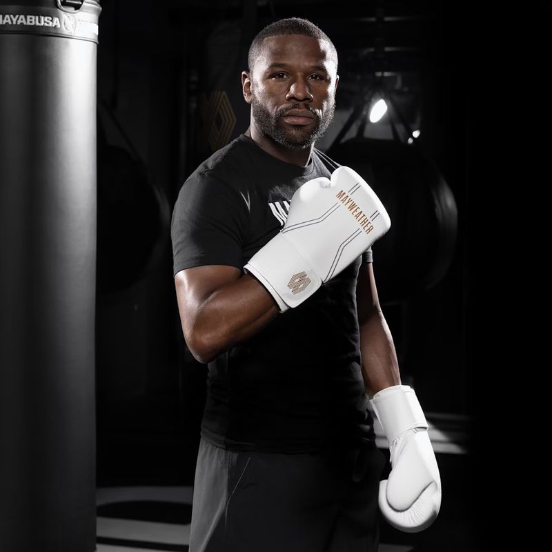 Hayabusa Mayweather Contender fehér/arany bokszkesztyű 5