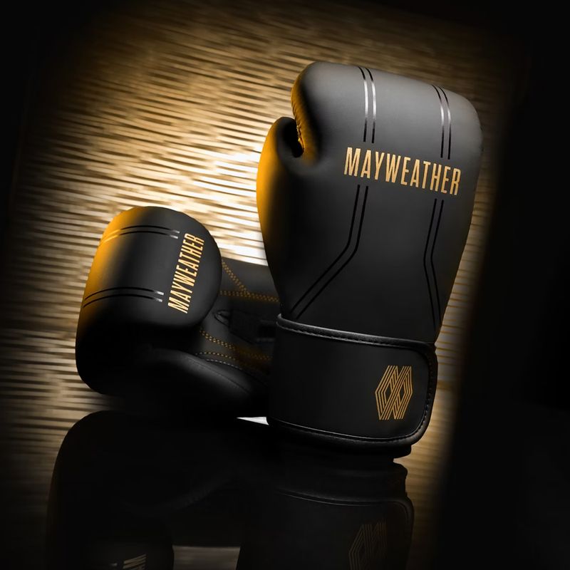 Hayabusa Mayweather Contender bokszkesztyű fekete/arany 2