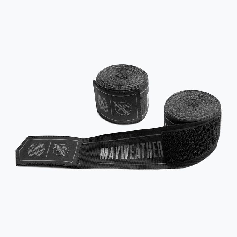 Boksz kézbandázs Hayabusa Mayweather Stretch Hand Wraps 450 g black 2