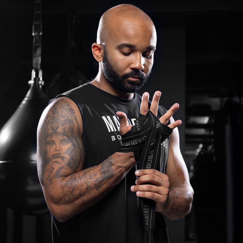 Boksz kézbandázs Hayabusa Mayweather Stretch Hand Wraps 450 g black 5