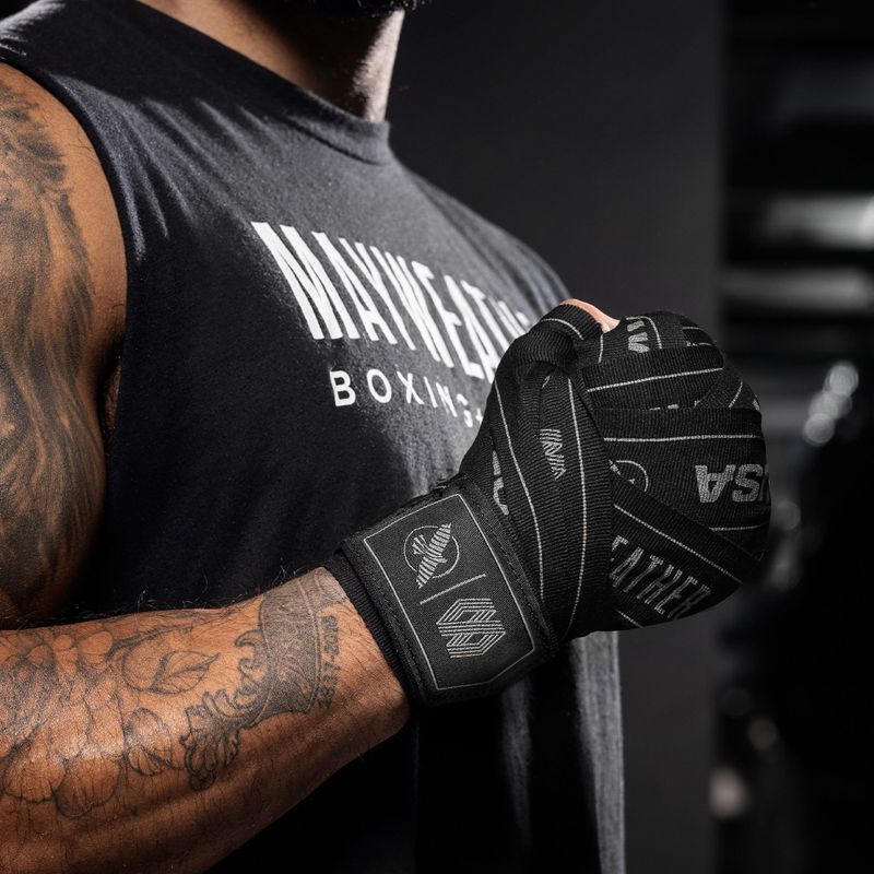 Boksz kézbandázs Hayabusa Mayweather Stretch Hand Wraps 450 g black 7