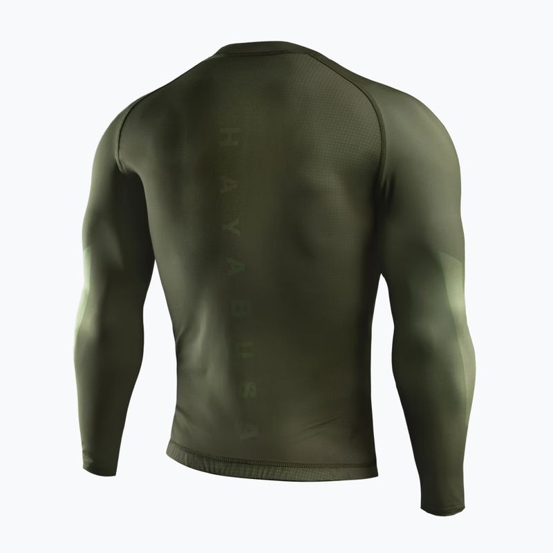 Férfi hosszú ujjú rashguard Hayabusa Core Rash Guard green 2