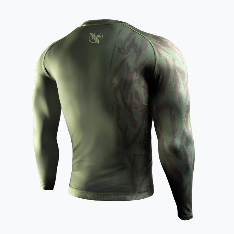 Férfi hosszú ujjú rashguard Hayabusa Apex Rash Guard green 2