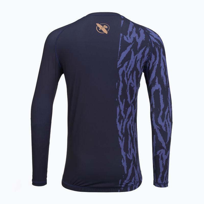 Férfi hosszú ujjú rashguard Hayabusa Apex Rash Guard navy/orange 2