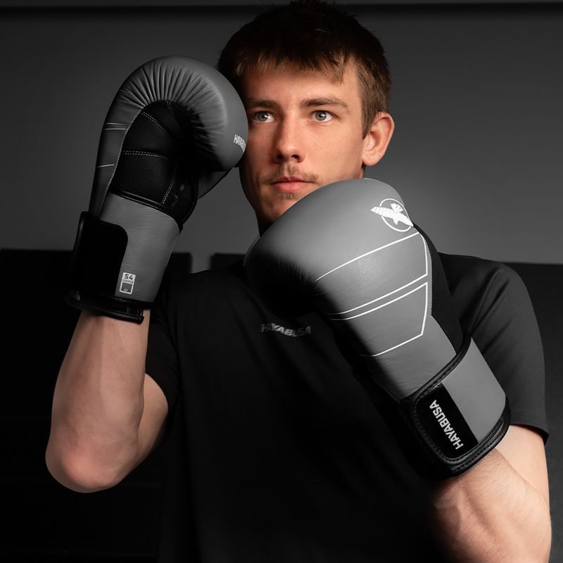 Bokszkesztyűk Hayabusa S4 Leather grey 10