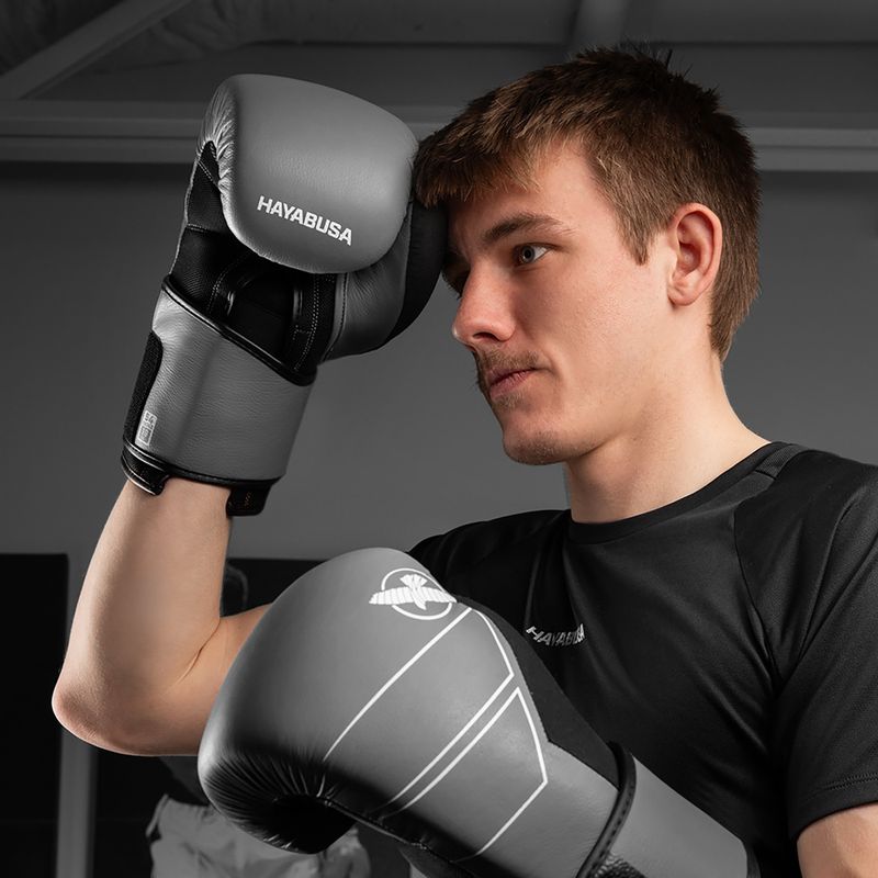 Bokszkesztyűk Hayabusa S4 Leather grey 11