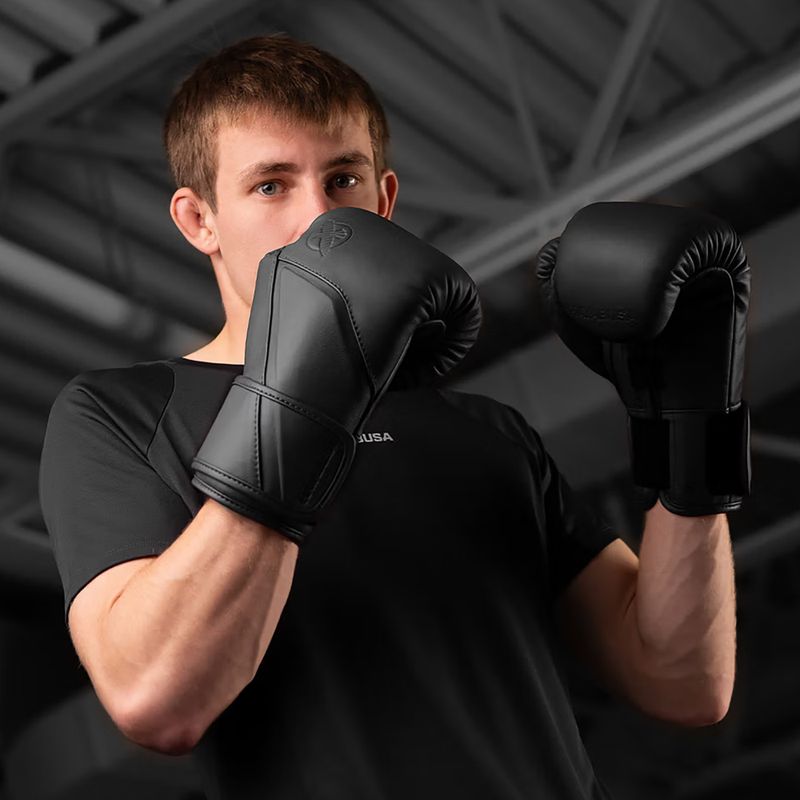 Bokszkesztyűk Hayabusa E1 Leather black 7