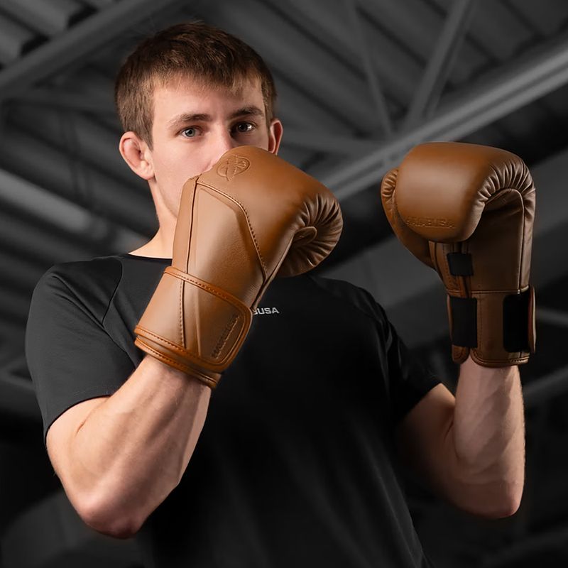 Bokszkesztyűk Hayabusa E1 Leather brown 7