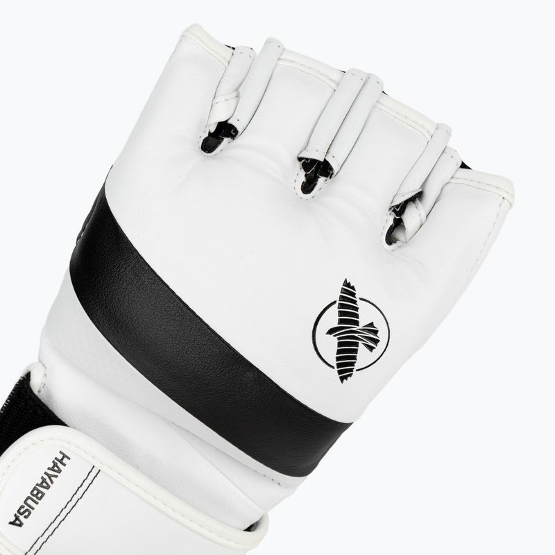 Hayabusa T3 MMA grappling kesztyű fehér/fekete 5