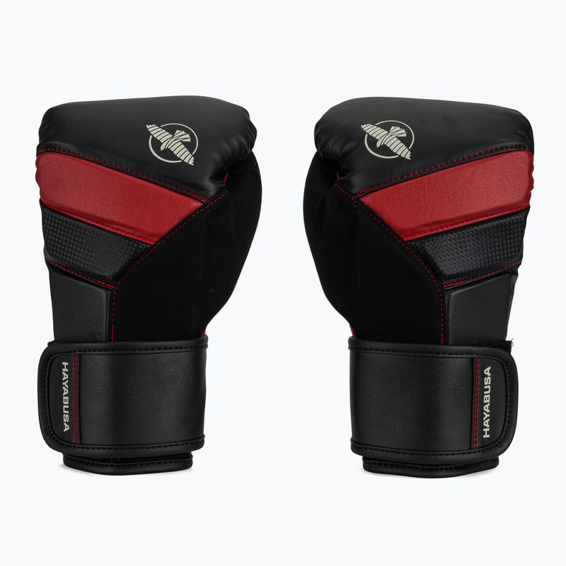 Hayabusa T3 fekete/piros bokszkesztyű 2