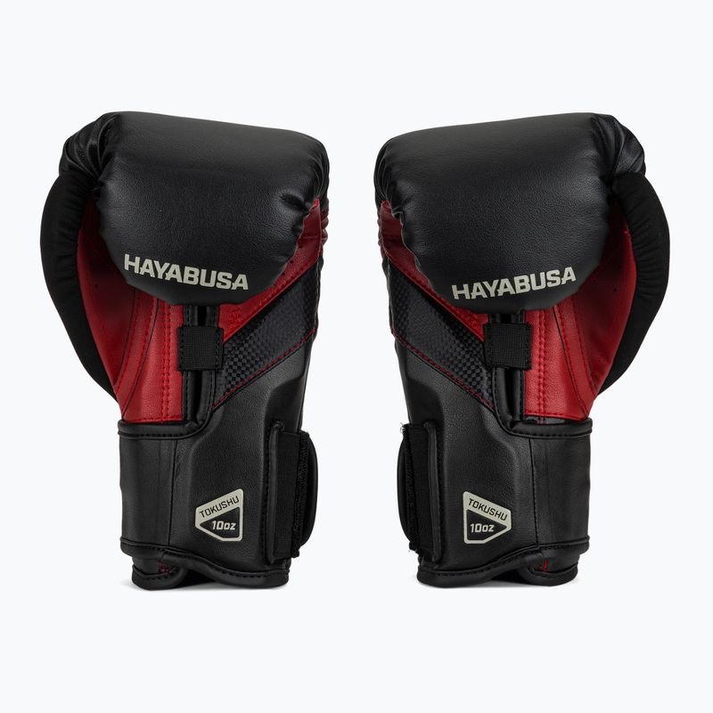 Hayabusa T3 fekete/piros bokszkesztyű 3