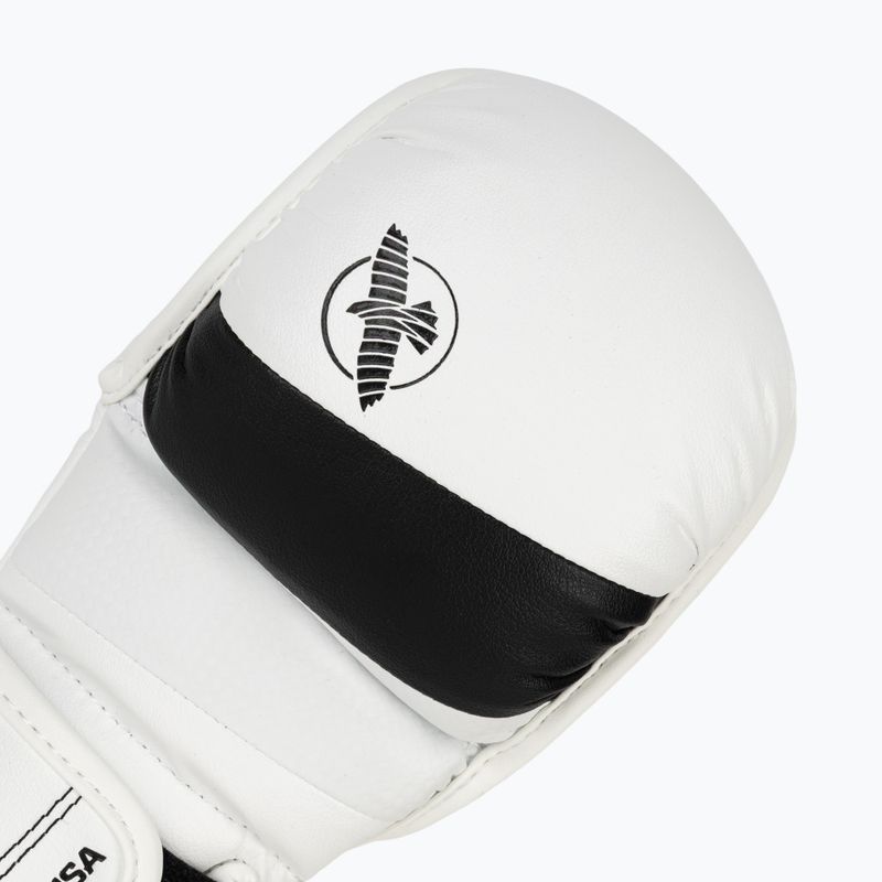 Hayabusa T3 Hybrid fehér/fekete grappling kesztyű 5