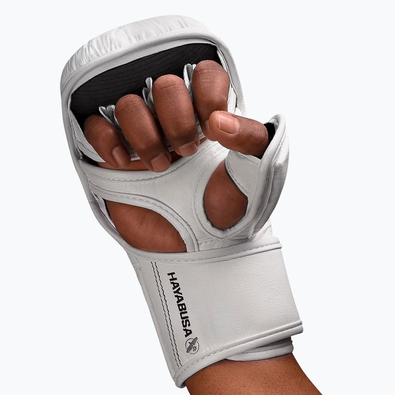Hayabusa T3 Hybrid fehér/fekete grappling kesztyű 5