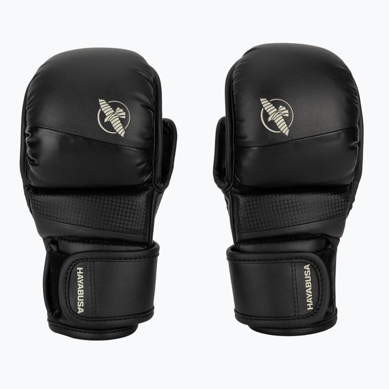 Hayabusa T3 Hybrid fekete grappling kesztyű 2