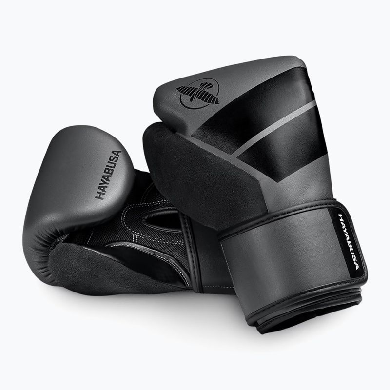 Hayabusa S4 Youth gyermek bokszkesztyű, faszén színben 3