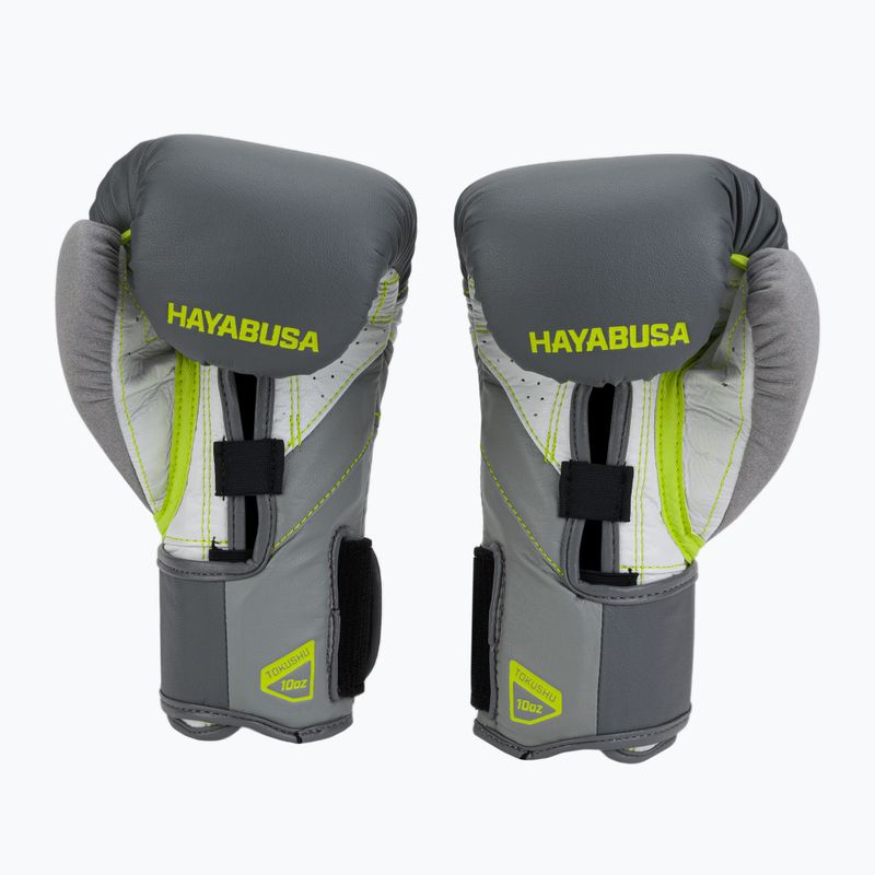 Hayabusa T3 szürke-sárga bokszkesztyűk T314G 2