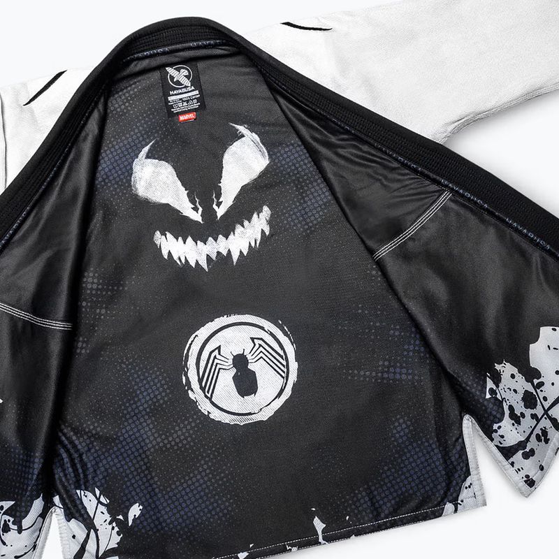 GI brazilira jiu-jitsu Hayabusa Marvel Venom white 5