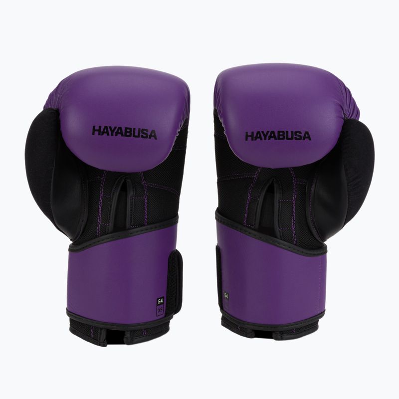 Hayabusa S4 lila/fekete bokszkesztyűk S4BG 2