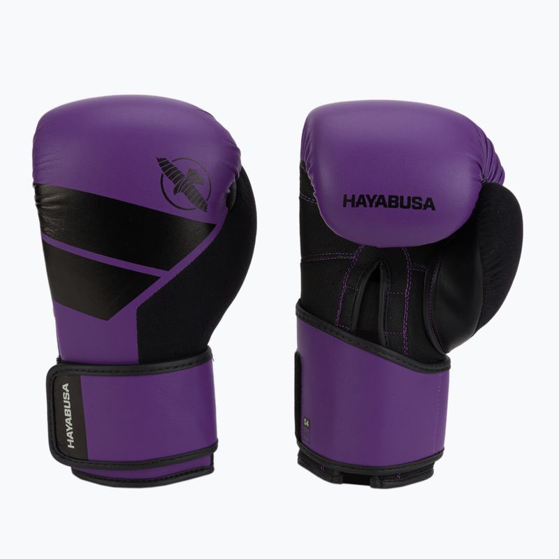 Hayabusa S4 lila/fekete bokszkesztyűk S4BG 3
