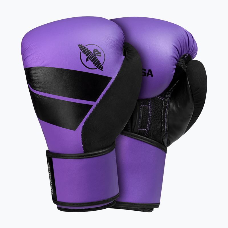 Hayabusa S4 lila/fekete bokszkesztyűk S4BG 7