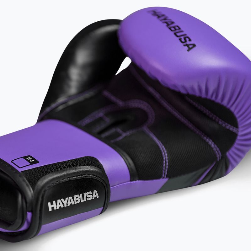 Hayabusa S4 lila/fekete bokszkesztyűk S4BG 8