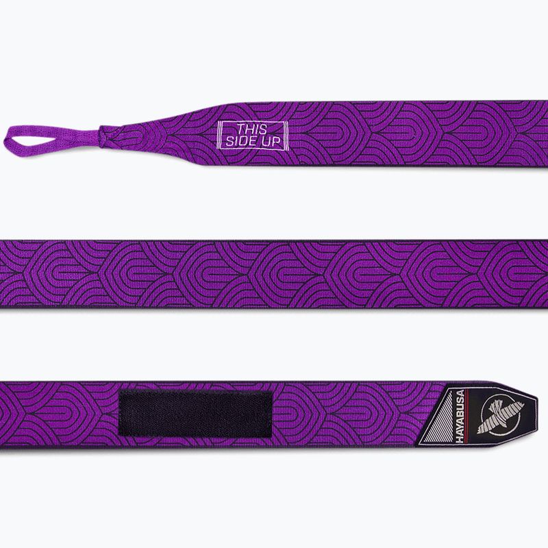 Hayabusa Perfect Stretch nyomtatott 450 cm-es lila lótusz bokszkötszerek 3