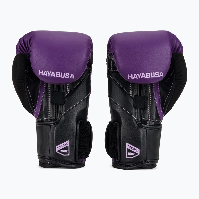 Hayabusa T3 lila/fekete bokszkesztyű 3