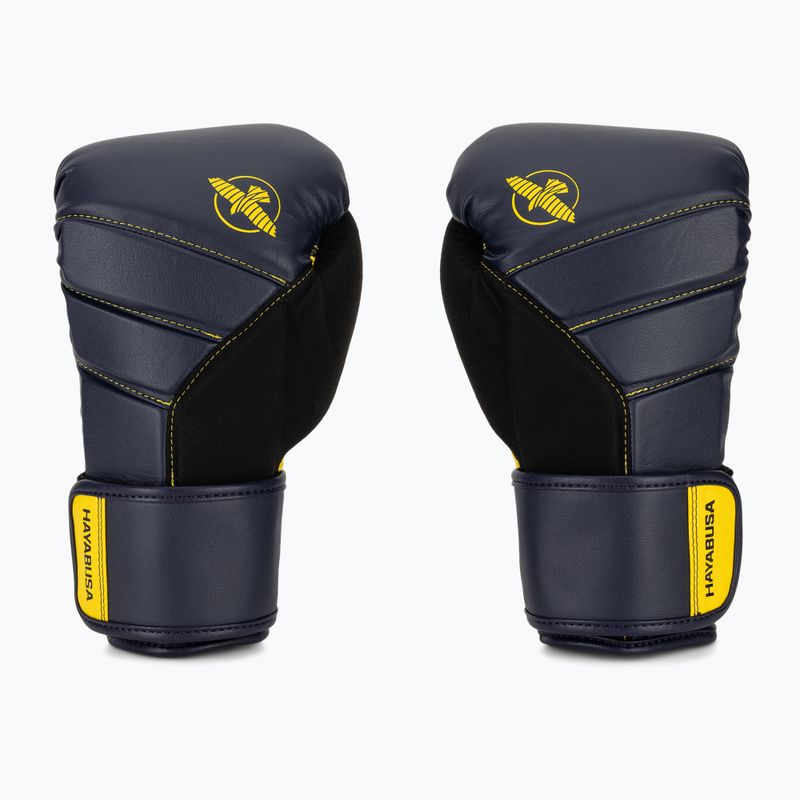 Hayabusa T3 tengerészkék/sárga bokszkesztyű 2