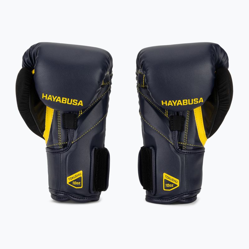 Hayabusa T3 tengerészkék/sárga bokszkesztyű 3