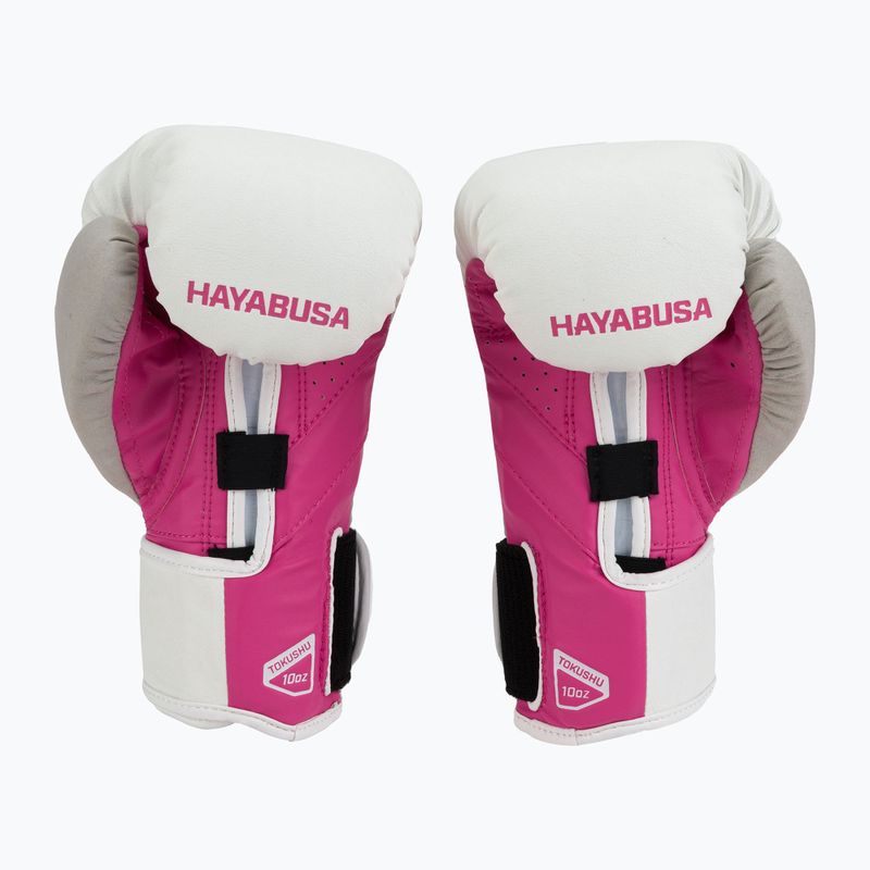 Hayabusa T3 bokszkesztyűk fehér és rózsaszín T314G 2