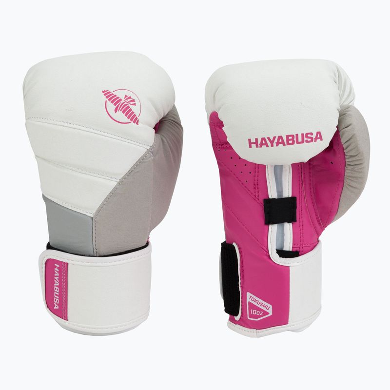 Hayabusa T3 bokszkesztyűk fehér és rózsaszín T314G 3