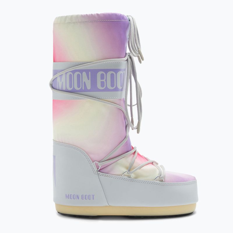 Női Moon Boot Icon Icon Tie Dye hócsizma gleccser szürke 12