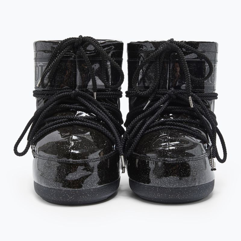 Női Moon Boot Icon Low Glitter fekete hócsizma 7
