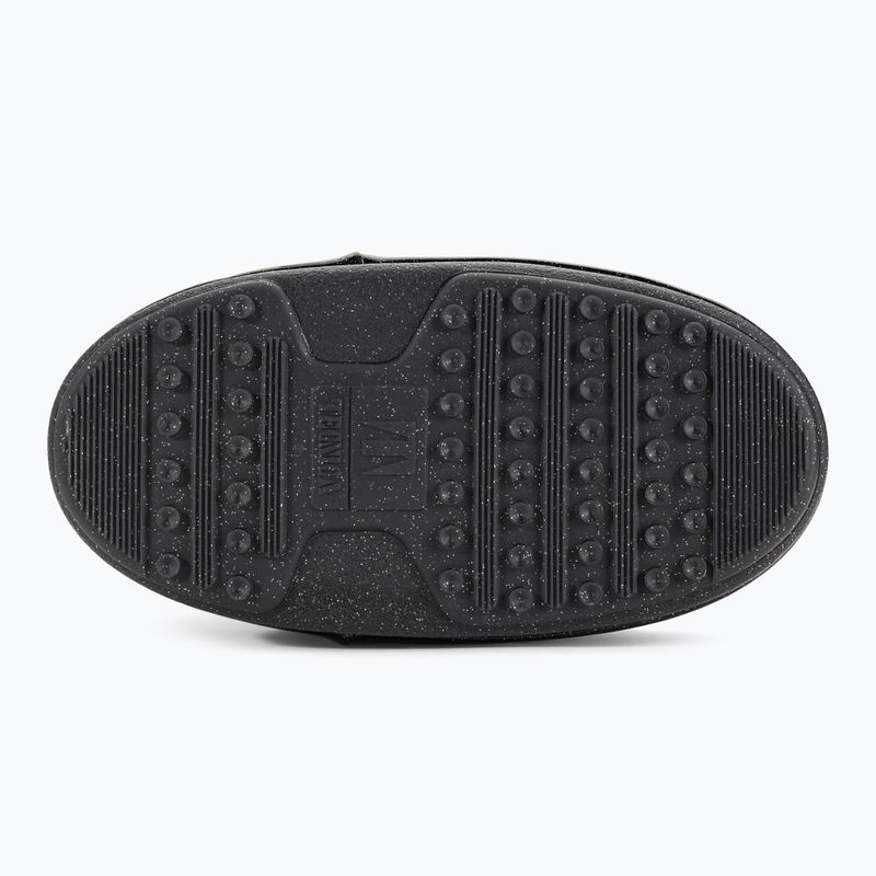 Női Moon Boot Icon Low Glitter fekete hócsizma 5