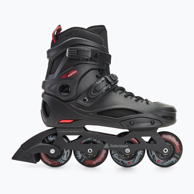 Férfi Rollerblade RB 80 fekete/piros görkorcsolya 2