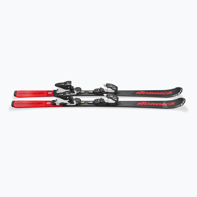 Gyerek lesikló léc Nordica Team J R (70-90) + kötés J4.5 FDT black/red 3